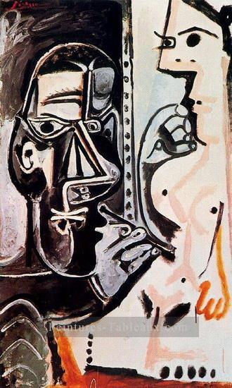 L’artiste et son modèle 5 1963 cubiste Pablo Picasso Peintures à l'huile